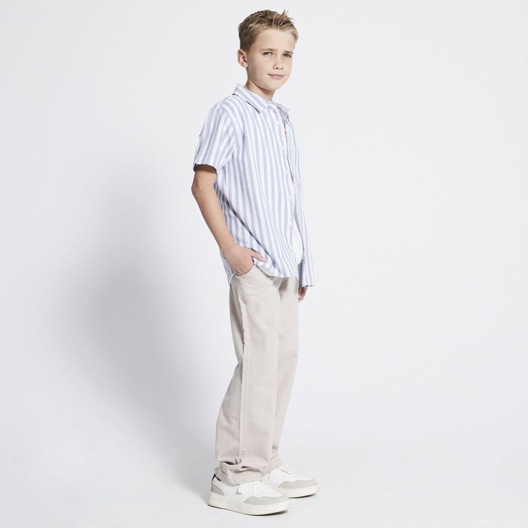 Short sleeve linen blend shirt "Tim Striped star"